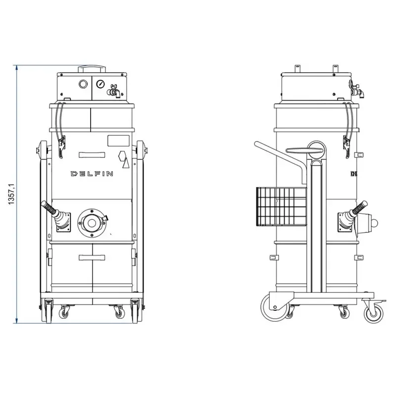 452 AIREX 7V 1/3D – ATEX Sertifikalı Endüstriyel Vakum Makinesi 5 452 AIREX 7V 1/3D ürün görseli 5