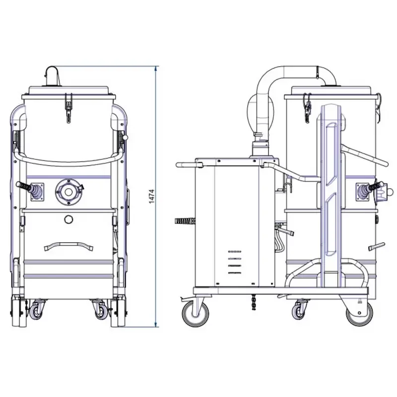 DG70 EXP EX1/2D – ATEX Endüstriyel Vakum Makinesi 5 DG70 EXP EX1/2D ürün görseli 5