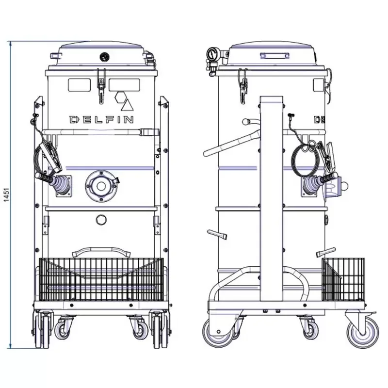 DM AIREX 19V 1/2D - 2/2G – ATEX Sertifikalı Pnömatik Endüstriyel Vakum Makinesi 5 DM AIREX 19V 1/2D - 2/2G ürün görseli 5