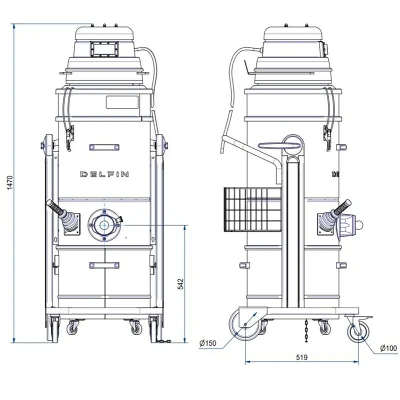 MTL451 1/2D – ATEX Sertifikalı Endüstriyel Vakum Makinesi 5 MTL451 1/2D ürün görseli 5