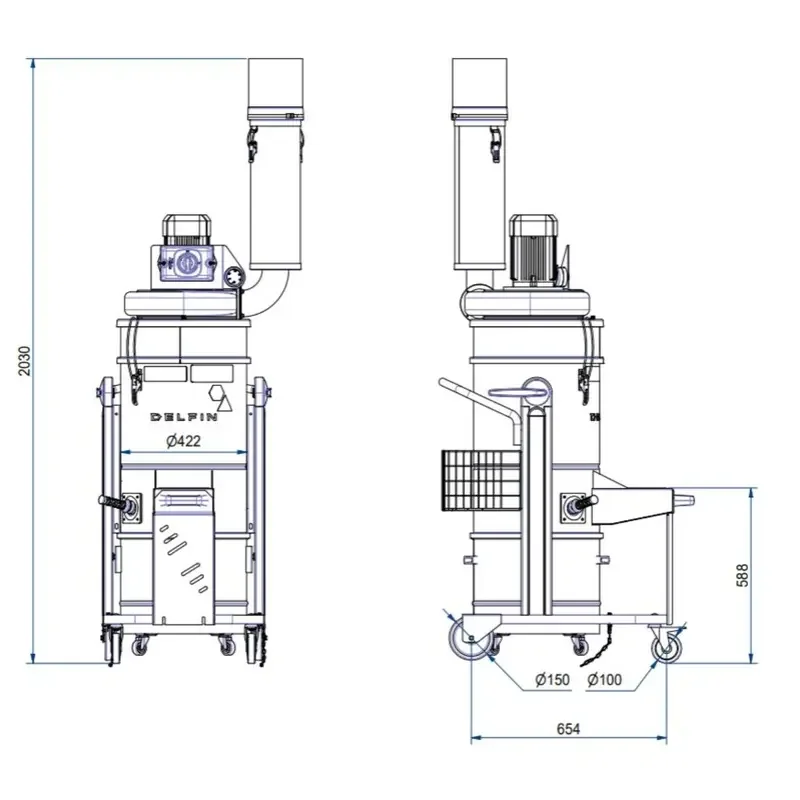 Z22 ZFR EV 420 – ATEX Sertifikalı Endüstriyel Vakum Makinesi 5 Z22 ZFR EV 420 ürün görseli 5