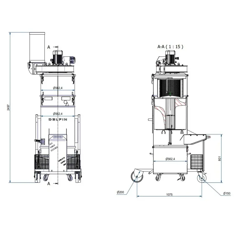 Z22 ZFR EV AP 560 K2 – ATEX Zone 22 Endüstriyel Vakum Makinesi 5 Z22 ZFR EV AP 560 K2 ürün görseli 5